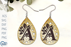 Personalized Earrings Laser Cut. Boho Earrings Laser Cut. Product Image 1