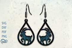 Capricorn zodiac sign. Capricornsign Earrings. Zodiac Signs. Product Image 1