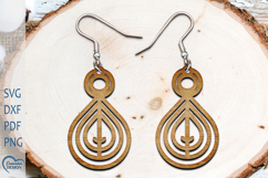 Modern Earrings Laser Cut. Boho Earrings Laser Cut. Product Image 1