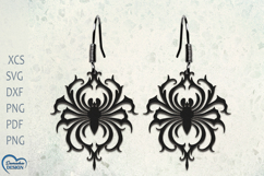 Halloween Earrings Laser Cut. Halloween Spider Laser Cut. Product Image 1
