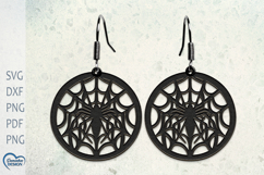 Halloween Earrings Laser Cut. Halloween Spider Laser Cut. Product Image 1
