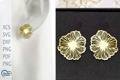 Flower Earrings Laser Cut. Boho Earrings. Product Image 1