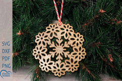 Christmas Ornament SVG. Christmas Ornament Laser Cut. Product Image 1