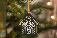 Christmas Ornament SVG. Christmas Ornament Laser Cut. Product Image 1