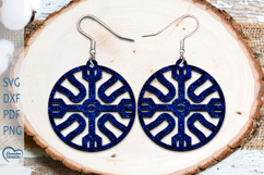 Modern Earrings Laser Cut. Boho Earrings Laser Cut. Product Image 1