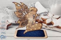 Christmas Fairy. Christmas Decoration Laser cut. Product Image 1