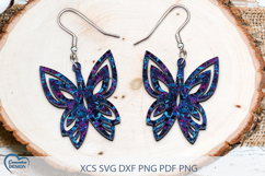 Butterfly Earrings Laser Cut. Spring earrings. Product Image 1