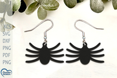 Halloween Earrings Laser Cut. Halloween Spider Laser Cut. Product Image 1