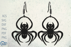 Halloween Earrings Laser Cut. Halloween Spider Laser Cut. Product Image 1