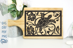 Sea Turtle Engraved. Cutting Board Engraved. Product Image 1