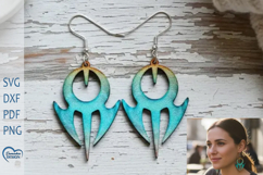 Modern Earrings Laser Cut. Boho Earrings Laser Cut. Product Image 1