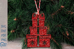 Christmas Ornament SVG. Christmas Ornament Laser Cut. Product Image 1