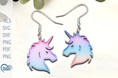 Unicorn Earrings Laser Cut. Boho Earrings. Product Image 1