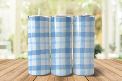 Watercolor Blue Stripes Digital Paper Patterns Product Image 9