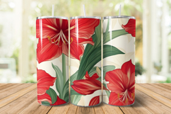 Amaryllis Flower Digital Paper Pattern | Seamless Pattern Product Image 5