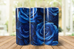 Blue Rose Digital Paper Pattern | Seamless Pattern Product Image 5