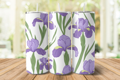 Iris Flower Digital Paper Pattern | Seamless Pattern Product Image 5