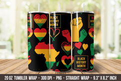 Black History Month Tumbler | 20 oz Tumbler Wrap Product Image 1