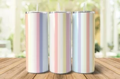 Pastel Stripes Tumbler Wraps | 20 oz tumbler wrap Product Image 3