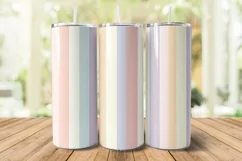 Pastel Stripes Tumbler Wraps | 20 oz tumbler wrap Product Image 4