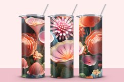 3D Flowers Tumbler Wrap Product Image 1