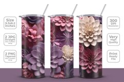 3D Flowers Tumbler Wrap Product Image 1