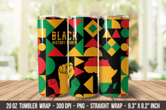 Black History Month Tumbler | 20 oz Tumbler Wrap Product Image 1
