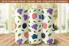 Berries Tumbler Wrap | 20 oz tumbler Wrap Product Image 1
