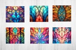 Stained glass Tumbler Wrap Bundle. Tumbler Wrap Sublimation. Product Image 2