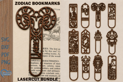 Zodiac Signs Bookmark Laser Cut. Zodiac Sign Laser Cut. Product Image 1