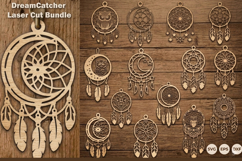 Dream Catcher Laser Cut Bundle. Product Image 1