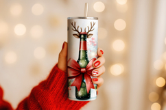 Christmas Hand Skinny Tumbler PSD Mockup | 20oz Smart Object Product Image 6