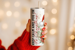 Christmas Hand Skinny Tumbler PSD Mockup | 20oz Smart Object Product Image 8