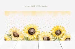 Sunflower Can Glass 16oz, Libbey can wrap sublimation design Product Image 2