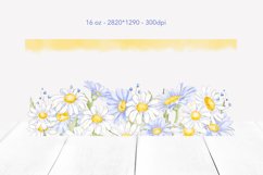 Daisies Libbey can sublimation,16 oz Can Glass Wrap Product Image 2