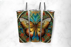Stained Glass Butterfly 20oz Tumbler Sublimation Bundle Product Image 3
