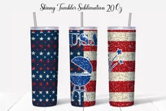 Patriotic Tumbler Wrap | American Flag Tumbler Product Image 3