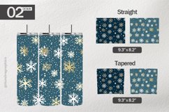 Minimalist Snowflake Tumbler Wrap| Tumbler Sublimation Wrap Product Image 1