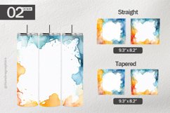 Water Frame Tumbler Wrap| Tumbler Sublimation Wrap Product Image 1