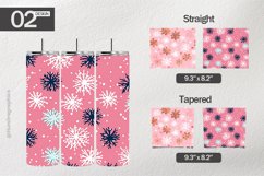 Minimalist Snowflake Tumbler Wrap| Tumbler Sublimation Wrap Product Image 1