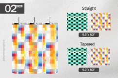 Pixel Art Tumbler Wrap| Tumbler Sublimation Wrap Product Image 1