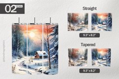 Winter Road Tumbler Wrap| Tumbler Sublimation Wrap Product Image 1