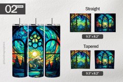Northern Light Stained Tumbler Wrap| Tumbler Sublimation Wra Product Image 1