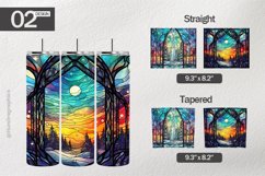 Northern Light Stained Tumbler Wrap| Tumbler Sublimation Wra Product Image 1