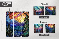 Northern Light Stained Tumbler Wrap| Tumbler Sublimation Wra Product Image 1