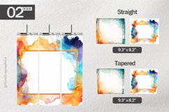 Water Frame Tumbler Wrap| Tumbler Sublimation Wrap Product Image 1