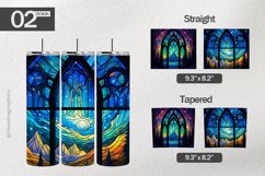 Northern Light Stained Tumbler Wrap| Tumbler Sublimation Wra Product Image 1