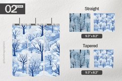 Winter Digital Paper Tumbler Wrap| Tumbler Sublimation Wrap Product Image 1