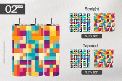 Pixel Art Tumbler Wrap| Tumbler Sublimation Wrap Product Image 1