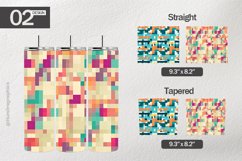 Pixel Art Tumbler Wrap| Tumbler Sublimation Wrap Product Image 1